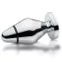 mystim Little John - plug anale elettrostimolazione - grande - argento