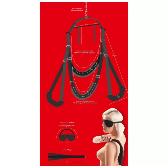 Bad Kitty - set altalena del sesso (nero)