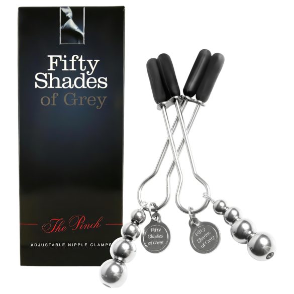 Fifty Shades of Grey - clip per capezzoli regolabili grigio