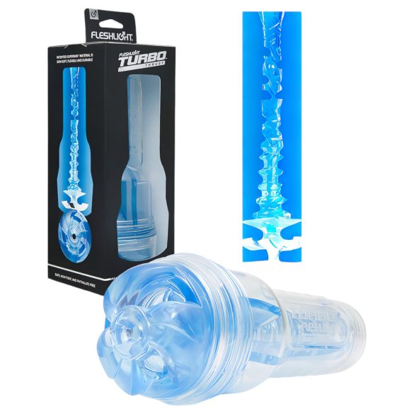 Fleshlight Turbo Thrust - masturbatore succhiante - silicone blu