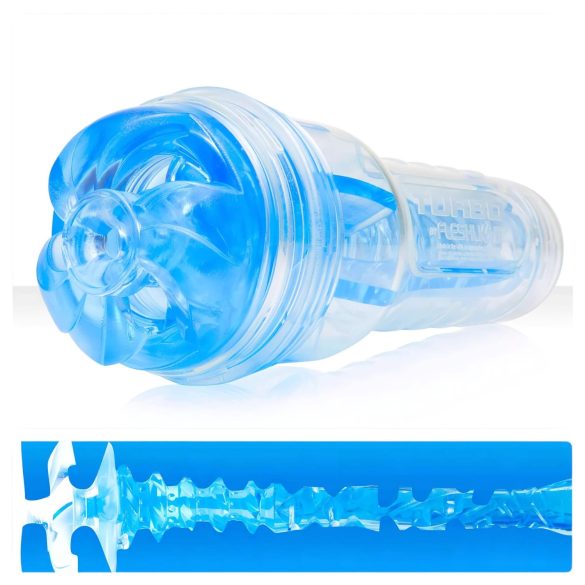Fleshlight Turbo Thrust - masturbatore succhiante - silicone blu