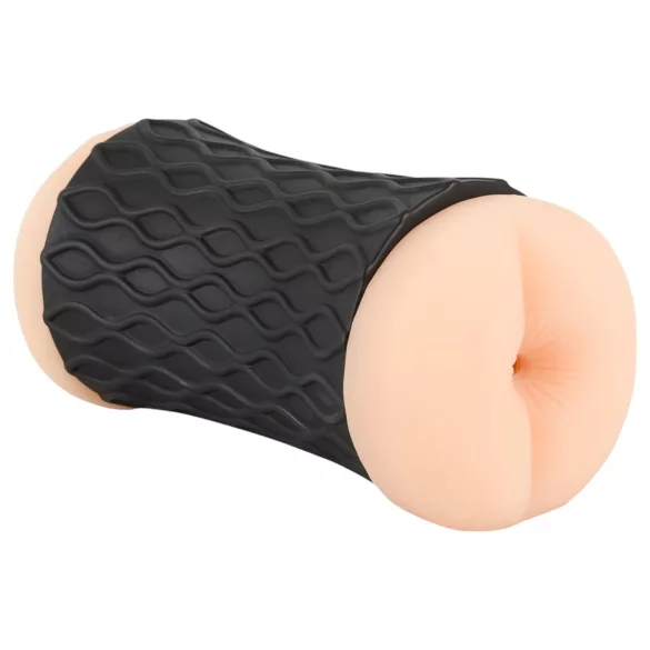 Nature Skin - masturbatore vaginale e anale - realistico - beige e nero
