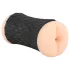 Nature Skin - masturbatore vaginale e anale - realistico - beige e nero