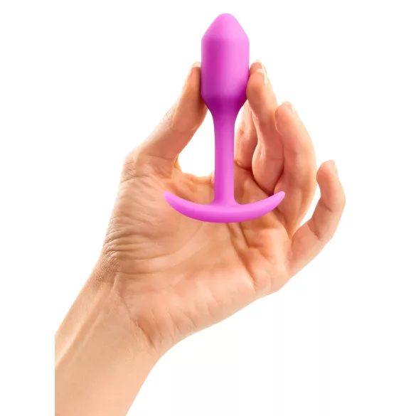 b-Vibe Snug Plug 1 - plug anale con peso interno (55 g, rosa)