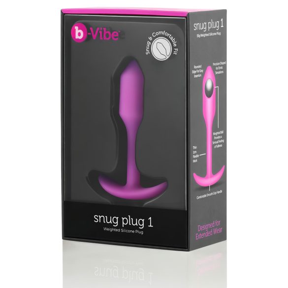 b-vibe - plug anale con peso interno 55g - rosa