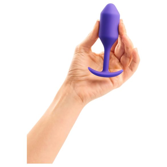 b-vibe - plug anale con doppia sfera - 114g - viola