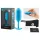 b-Vibe Snug Plug 3 - plug anale a doppia sfera (180 g, blu)