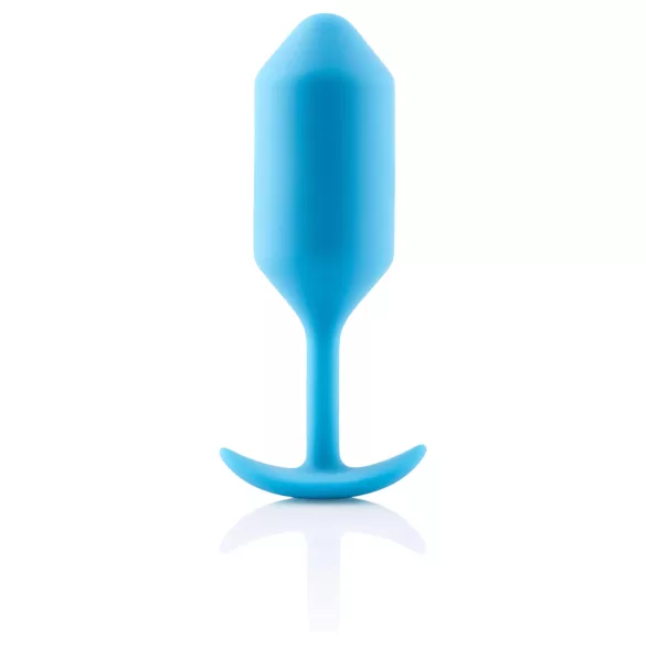 b-vibe - plug anale a doppia sfera 180g - silicone blu