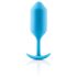 b-vibe Snug Plug 3 - plug anale doppia sfera (180g) - blu