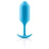 b-vibe - plug anale a doppia sfera 180g - silicone blu