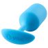 b-vibe Snug Plug 3 - plug anale doppia sfera (180g) - blu