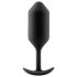 b-vibe Snug Plug 3 - doppia sfera anale (180g) - nero