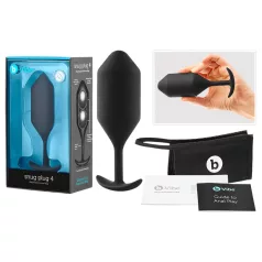 b-vibe - plug anale doppia sfera - 257g - nero