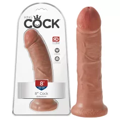 King Cock - dildo realistico 20 cm - colore scuro