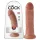 King Cock dildo 8" (20 cm) - carnagione scura naturale