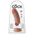 King Cock dildo 8" (20 cm) - carnagione scura naturale