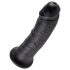 King Cock - dildo realistico - 20 cm - nero