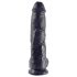 King Cock 10 Dildo con Testicoli (25 cm) - Nero