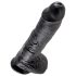 King Cock 10 Dildo con Testicoli (25 cm) - Nero