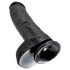 King Cock 10 Dildo con Testicoli (25 cm) - Nero