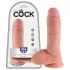King Cock - dildo realistico con testicoli - 20 cm - colore naturale