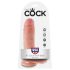 King Cock 8 Dildo con Testicoli (20 cm) - Naturale