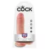 King Cock - dildo realistico con testicoli - 20 cm - colore naturale