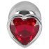 You2Toys - plug anale in alluminio 85g - argento rosso - Diamond