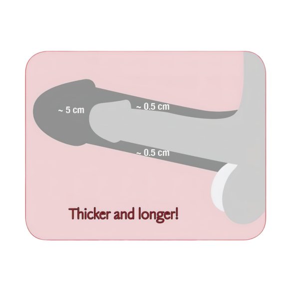 Nature Skin - Estensore fallo con anello - realistico silicone