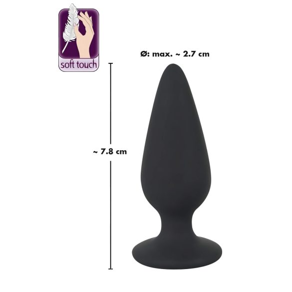 Black Velvets - plug anale pesante 40g - nero