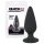Black Velvets - plug anale pesante 75g - silicone nero