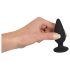 Black Velvets - plug anale pesante 75g - silicone nero