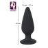 Black Velvets - plug anale pesante 75g - silicone nero