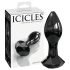 Icicles No. 78 - tappo anale in vetro a cono (nero)