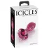 Icicles No. 79 - plug anale in vetro conico - rosa