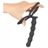 Black Velvets - anello pene e testicoli con plug anale - silicone nero