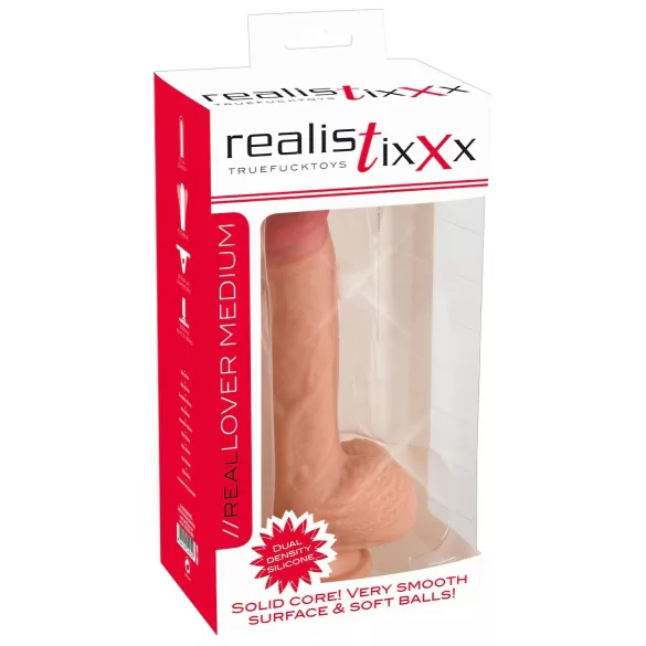realistixxx - dildo realistico con ventosa (22 cm, color carne)