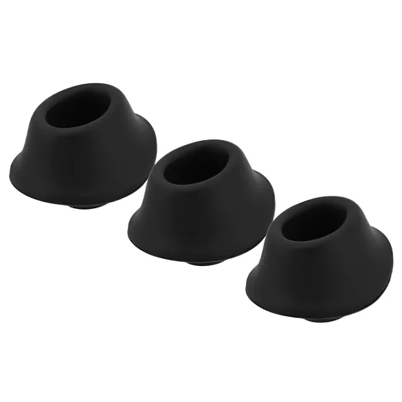 Womanizer Premium M - set ricambi testine succhiaclitoride - nero (3 pezzi)