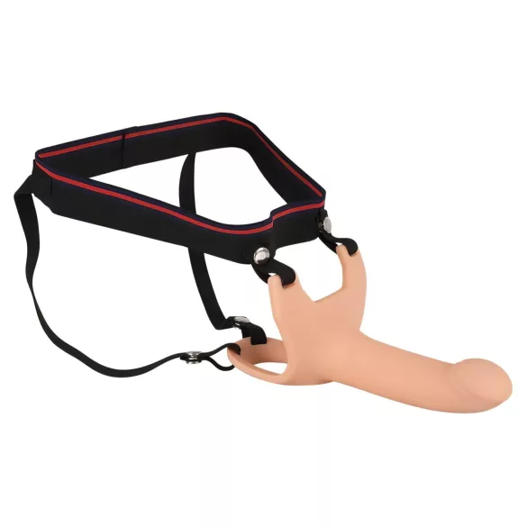 You2Toys - strap-on con dildo vuoto - colore naturale - misura M