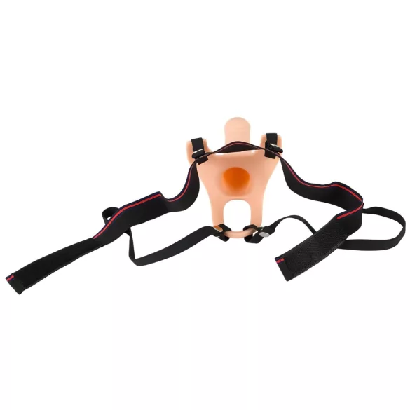You2Toys - strap-on con dildo vuoto - colore naturale - misura M