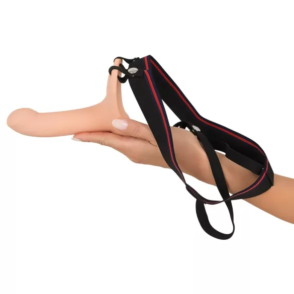 You2Toys - strap-on con dildo vuoto - colore naturale - misura M