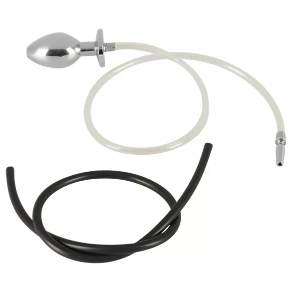 Piss to Ass Plug - plug anale cavo con dilatatore uretrale