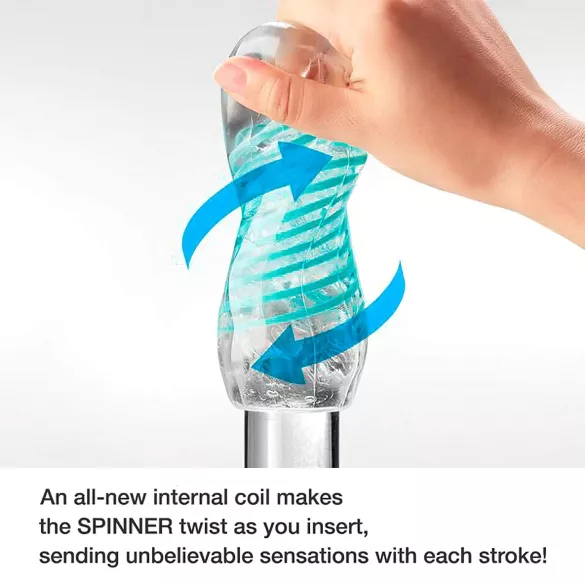 TENGA Spinner Tetra - masturbatore uomo - trasparente