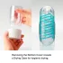 TENGA Spinner Tetra - masturbatore uomo - trasparente