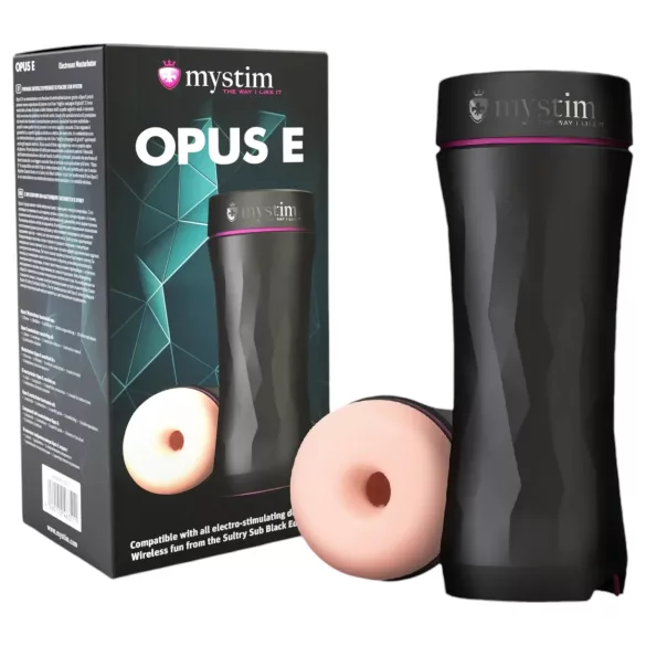 mystim Opus E Donut - masturbatore elettrico (naturale-nero)