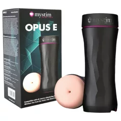   mystim Opus E Anus - masturbatore anale elettrico - realistico nero