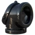 Pipedream Fantasy Rock Hard - anello fallico e anello allungapalle (nero)