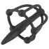 You2Toys - Plug uretrale - gabbia in silicone per glande con dilatatore (nero)