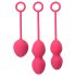 Svakom Nova - set 3 palline vaginali - silicone rosso
