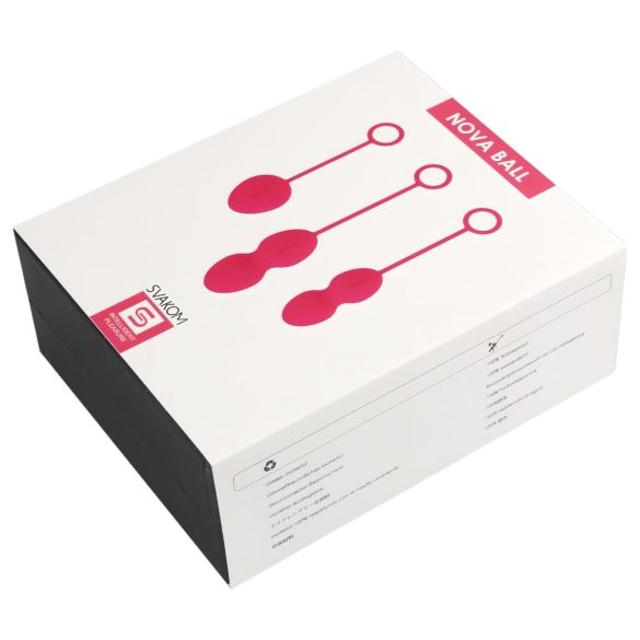 Svakom Nova - set 3 palline vaginali - silicone rosso